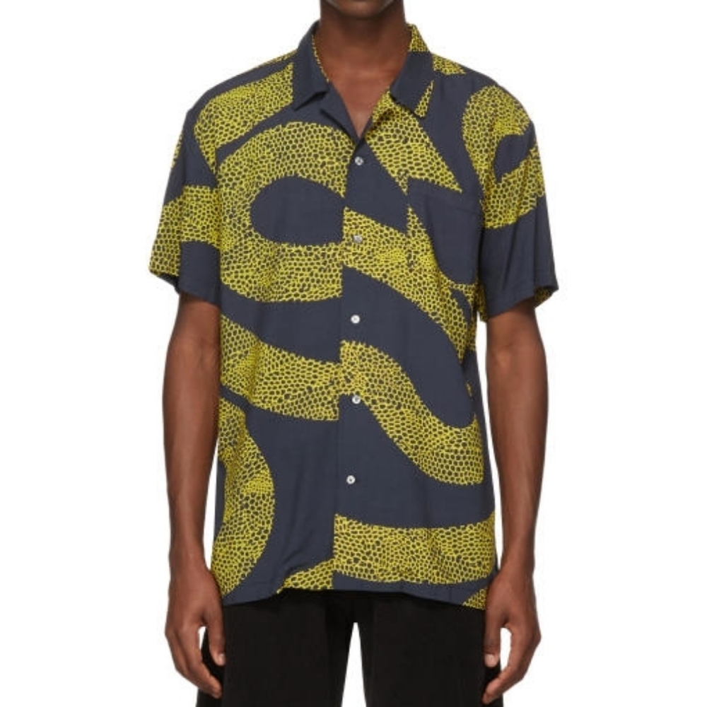 Double Rainbouu Amnesia Short Sleeve Button Up Shirt